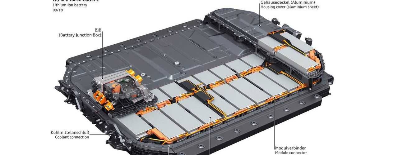 Le pack de batteries de l'Audi E-Tron