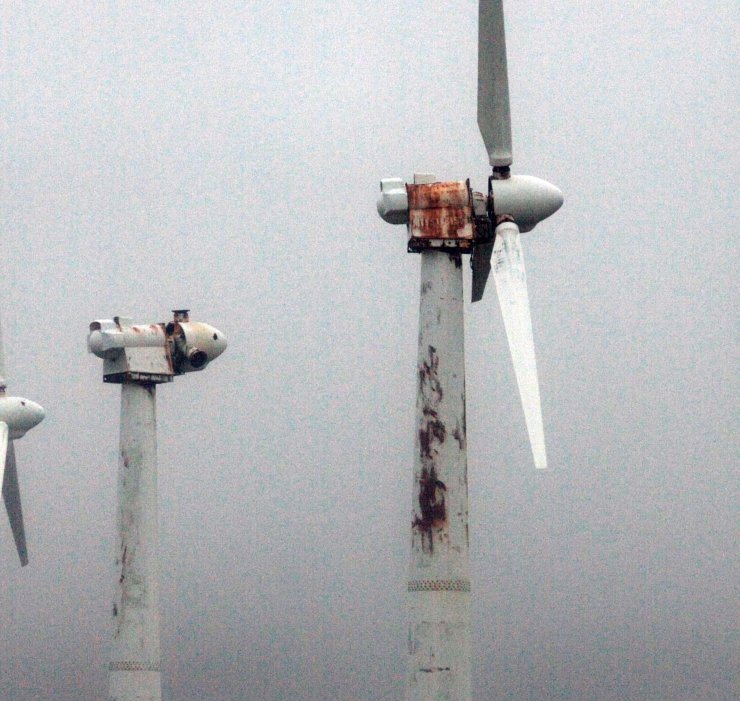 Eoliennes dégradées