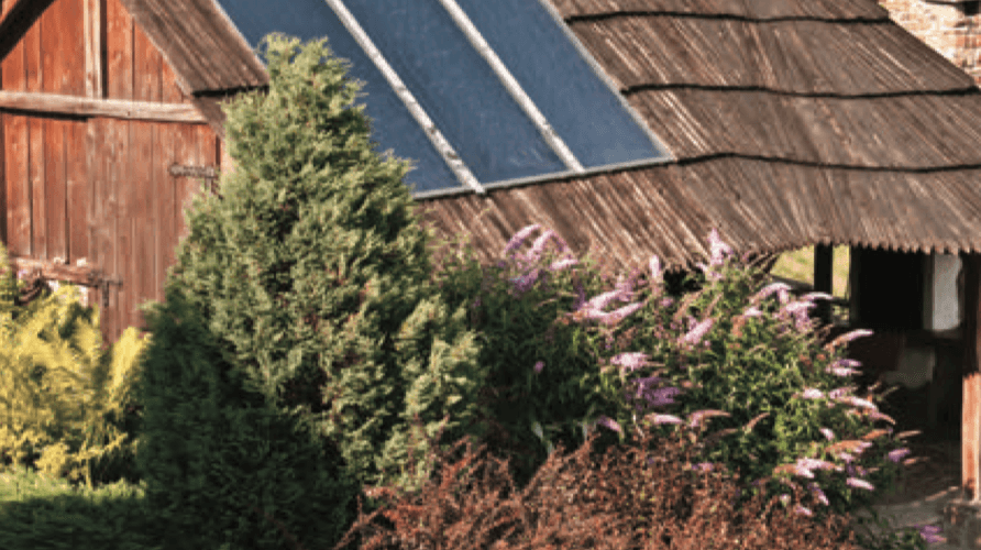 Panneaux solaires cabane