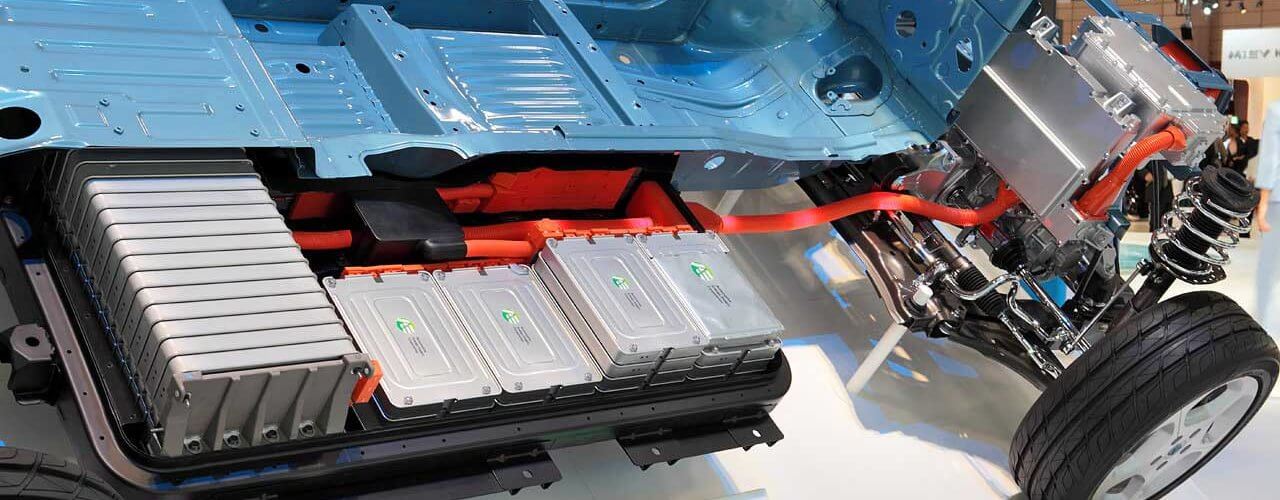Les batteries lithium-ion d'une Nissan Leaf