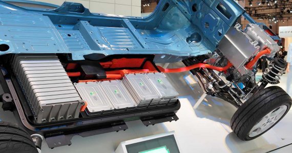 Les batteries lithium-ion d'une Nissan Leaf