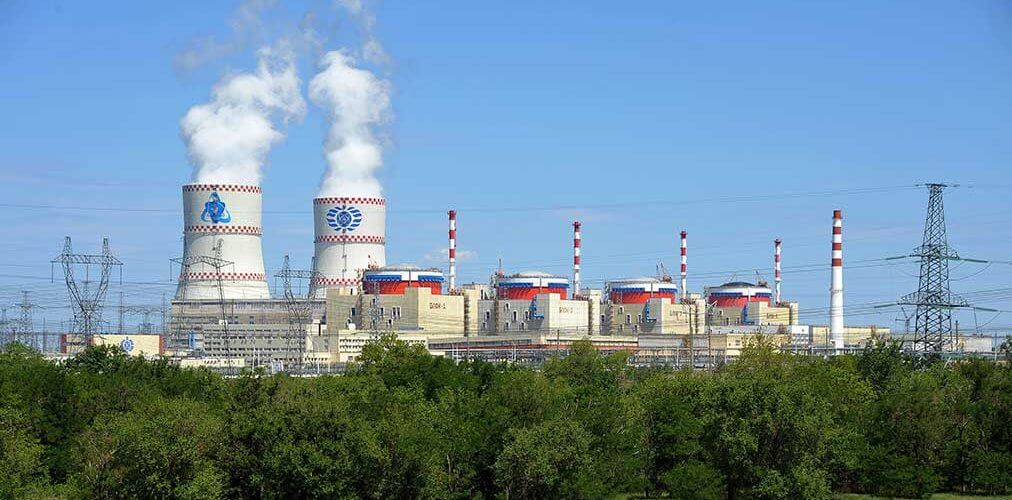 Les quatre réacteurs de la Centrale nucleaire de Rostov Wikimedia Commons