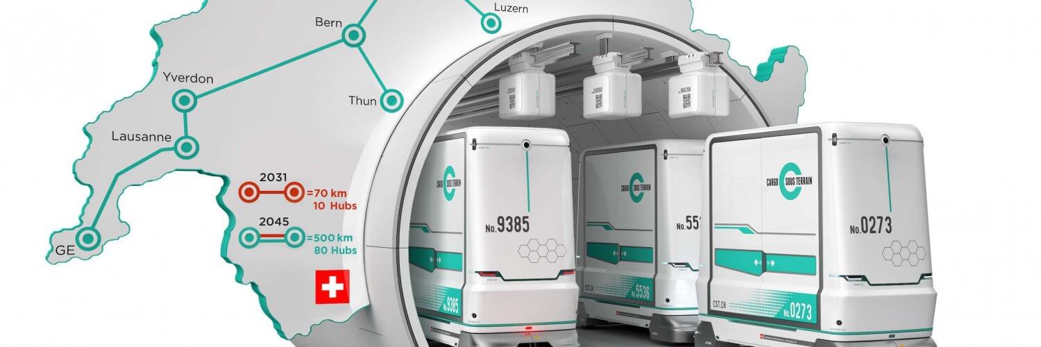 La Suisse a lancé son incroyable projet de réseau de fret souterrain